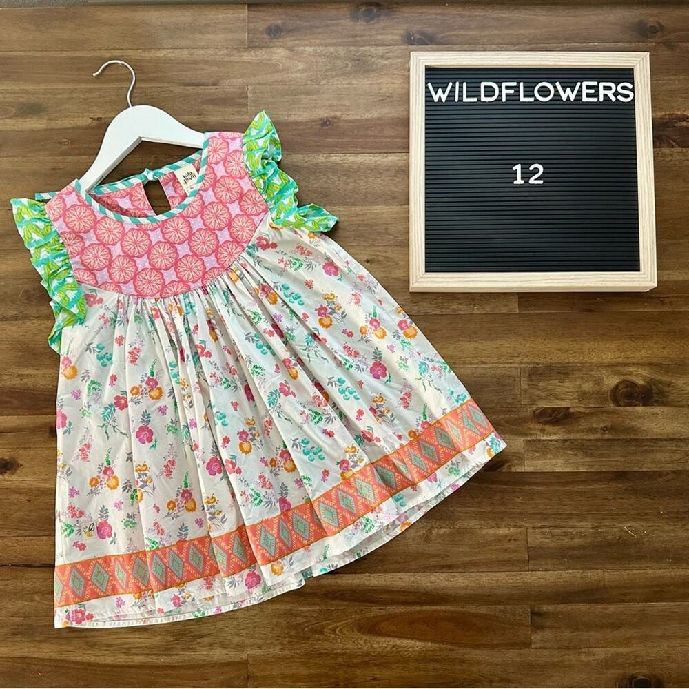 Wildflowers Best Day Ever Garden Grace Top Sleeveless Floral Pink Green 12